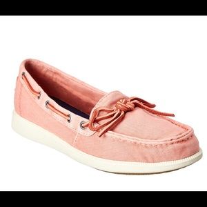 Sperry Oasis Canal Canvas Boat Shoes. New. Size 10